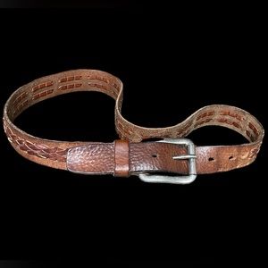 Cremieux Collection Men’s Brown Braided/Woven Leather - 45”